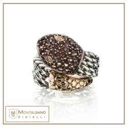 Anello medievale serpente fumè | Gioielli De Nobili